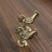 1Pcs Retro Brass Rooster Figurines Creative Antique Twelve Zodiac Chicken Ornaments Portable Crafts Collection Tea Pet