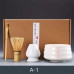 4pcs/set Matcha Tea Set Ceramic Kiln Change Matcha Bowl Traditional Handmade Tea Tools Indoor Japanese Tea Culture Gift Sets
