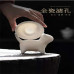 Creative Cute Cat Tea Pet All Porcelain Hole Tea Glass Tea Filter Screen Separate Tea Separable Ceramic Integrated Tea Filter