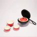 Creative Planet Shaped Teaware Set with One Pot and Three Cups Portable Travel Tea 