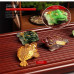 Gold Golden Toad Tea Pet Cute Red Resin Lucky Water Tea Pet Green Tea Tray Color Changing Tea Pet Tea Pet Ornaments