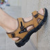 Summer Fashion Men's Sandals Genuine Leather Beach Outdoor Soft Slippers 