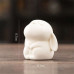 Pure White Rabbit Small Tea Pet Ceramic Fine Workmanship Animal Tea Pet Beautiful Decorative Handmade Crocodile Tea Figurine