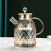 Household 1.8L Large Capacity Diamond Type Glass Water Tea Pot