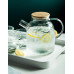 1.8L Transparent Borosilicate Glass Teapot