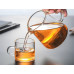 Heat-resisting clear glass tea pot