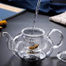 Heat Resistant Glass Tea Pot Glass Teapot With Infuser
