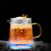 High quality Heat Resistant Glass Tea pot kung fu Tea Set