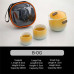 Travel Pottery Teaware Set Gradient Colour Teapot Teacups Outdoor Camping Portable Storable Kung Fu Tea-making Tools Accessories