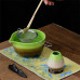 Japanese Matcha Teaware Set 2 Pieces Ceramic Kiln Change Hawkbill Matcha Bowl Tea Brush Risotto Gifts for Tea Culture Lovers